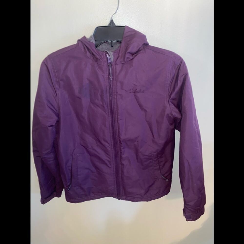 CABELAS GIRLS FULL ZIP JACKET SIZE L